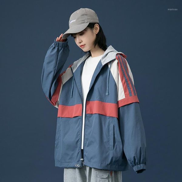 2021men casual loose hooded jacket patchwork long sleeve women coats clothing hip hop male spring fashion men's jackets, Black;brown
2021men casual loose hooded jacket patchwork long sleeve women coats clothing hip hop male spring fashion men's jackets, Black;brown