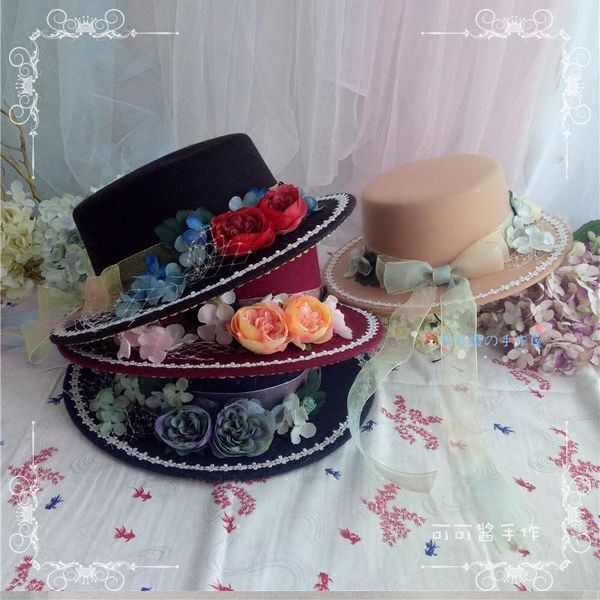 party masks handmade lolita hat flower tea british retro multicolor woolen autumn and winter cap
party masks handmade lolita hat flower tea british retro multicolor woolen autumn and winter cap