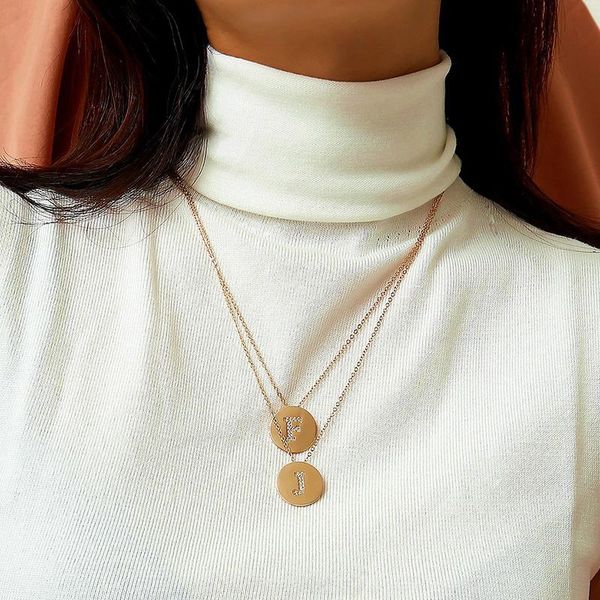pendant necklaces simple creative round zircon rhinestone english letters for women fashion clavicle necklace jewelry xr2007, Silver
pendant necklaces simple creative round zircon rhinestone english letters for women fashion clavicle necklace jewelry xr2007, Silver
