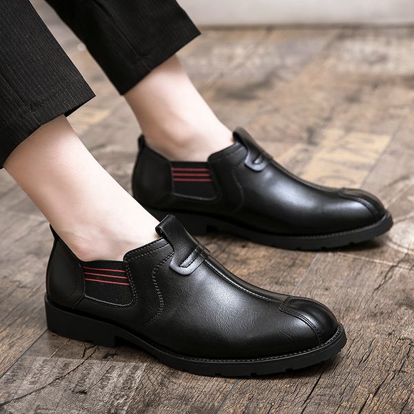 464748 size martin shoes mens low-british style slip-on casual leather shoes mens non-shoelace slip-on korean style trendy retro brown, Black
464748 size martin shoes mens low-british style slip-on casual leather shoes mens non-shoelace slip-on korean style trendy retro brown, Black