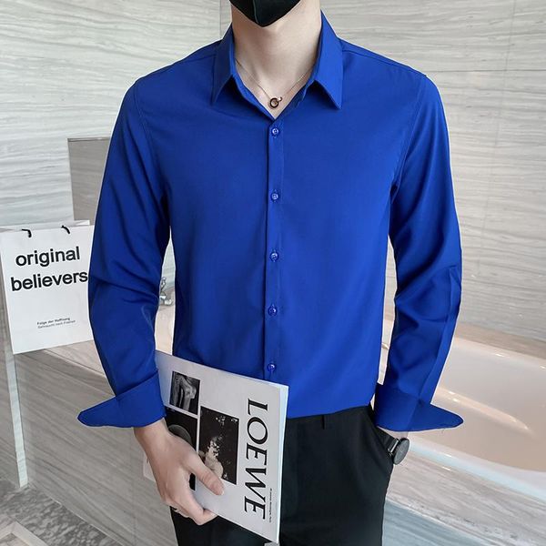 men's casual shirts camisa masculina fashion 2021 solid long sleeve shirt men clothing simple slim fit chemise homme streetwear 5colors, White;black
men's casual shirts camisa masculina fashion 2021 solid long sleeve shirt men clothing simple slim fit chemise homme streetwear 5colors, White;black