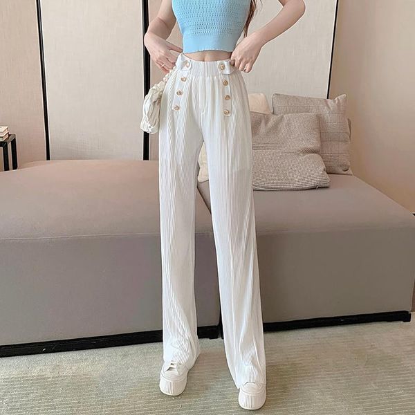 women's pants & capris white casual wide leg women summer thin ice silk knitted sling loose pant high waist draping trousers 2 piece se, Black;white
women's pants & capris white casual wide leg women summer thin ice silk knitted sling loose pant high waist draping trousers 2 piece se, Black;white