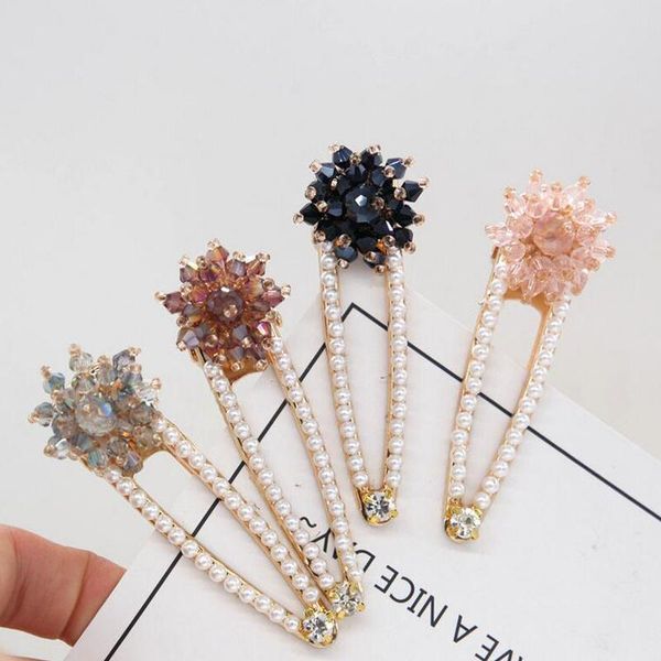 ladies bling headwear crystal rhinestone flower hair clips pearl barettes girls hairpin accessories, Golden;silver
ladies bling headwear crystal rhinestone flower hair clips pearl barettes girls hairpin accessories, Golden;silver