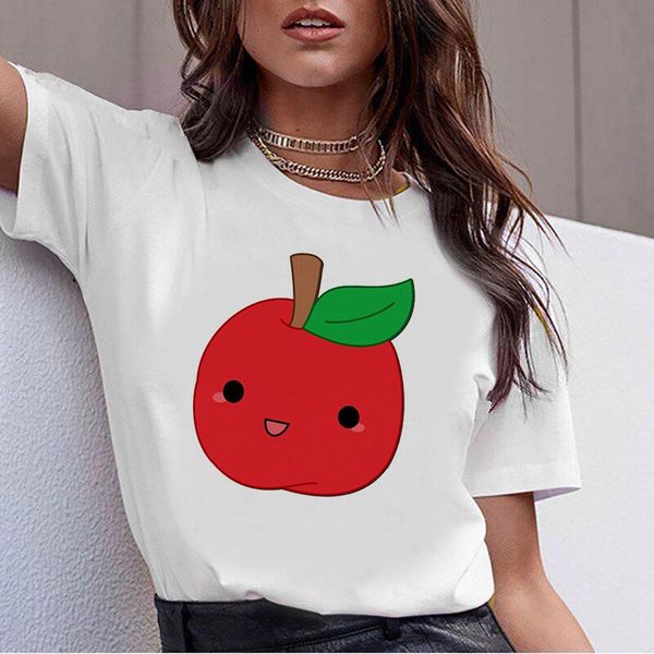 women's t-shirt women t shirts kawaii cartoon strawberry apples graphic casual female tee summer t-shirts, White
women's t-shirt women t shirts kawaii cartoon strawberry apples graphic casual female tee summer t-shirts, White