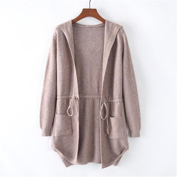 artguy casual style autumn winter womens sweater long sleeve loose cardigan hooded knitted overcoat knitwear, White;black
artguy casual style autumn winter womens sweater long sleeve loose cardigan hooded knitted overcoat knitwear, White;black