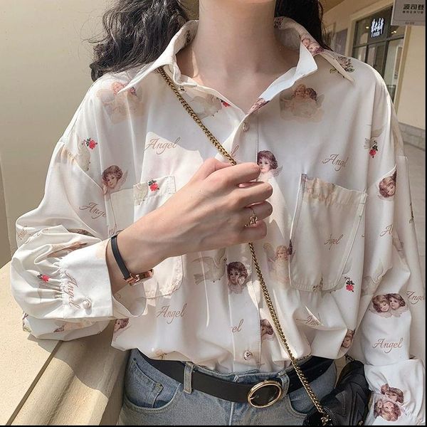deeptown harajuku women shirts angel print womens shirt vintage elegant blouse autumn lantern sleeve female clothes loose bf, White
deeptown harajuku women shirts angel print womens shirt vintage elegant blouse autumn lantern sleeve female clothes loose bf, White