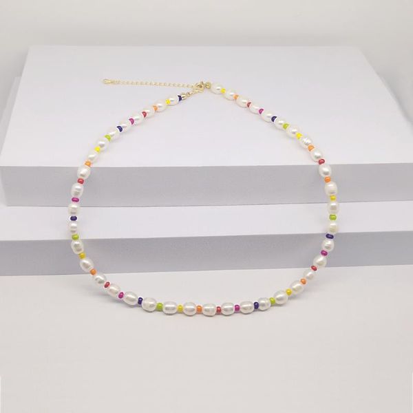 chains european and american minority design baroque pearl necklace, Silver 
chains european and american minority design baroque pearl necklace, Silver