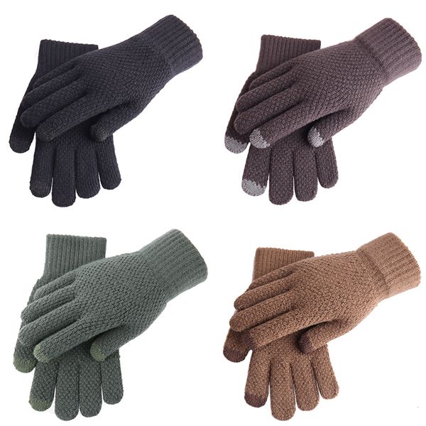 men warm knitted gloves imitation cashmere thickened elastic touch screen gloves solid color winter skiing gloves, Blue;gray
men warm knitted gloves imitation cashmere thickened elastic touch screen gloves solid color winter skiing gloves, Blue;gray