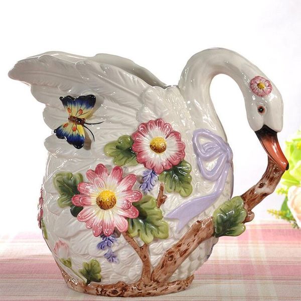 vases european style emboss swan shape flowers ceramic vase ornaments hydroponic home decoration r1909
vases european style emboss swan shape flowers ceramic vase ornaments hydroponic home decoration r1909