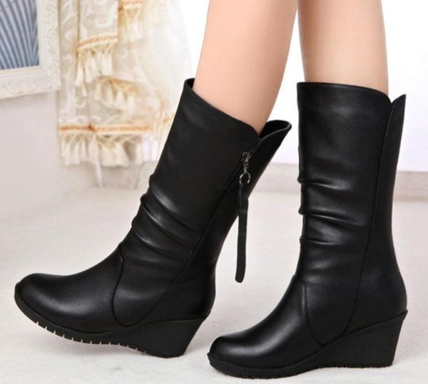 boots 2021 winter warm fur womens high heels side zipper female shoes black woman wedge shose
boots 2021 winter warm fur womens high heels side zipper female shoes black woman wedge shose