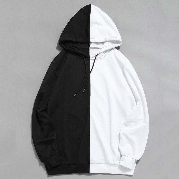 men's t-shirts 2021 mens pullover casual patchwork loose hoodie outwear blouse sweatshirt clothing streetwear tees, White;black
men's t-shirts 2021 mens pullover casual patchwork loose hoodie outwear blouse sweatshirt clothing streetwear tees, White;black