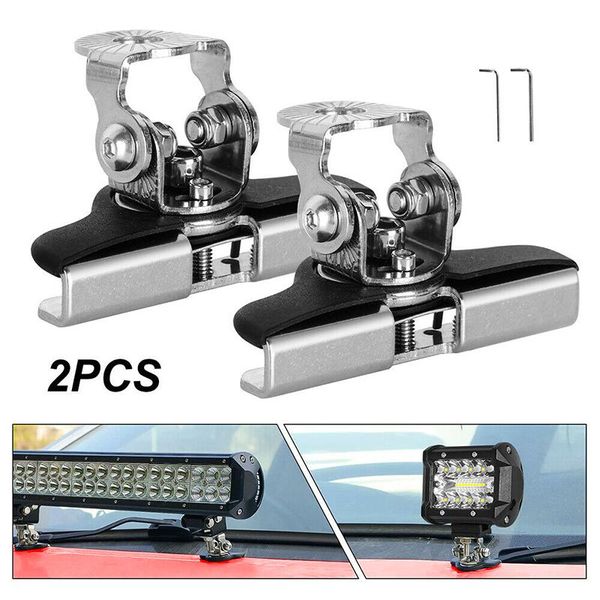 2pcs car engine hood work light metal bracket holder led bar mount for offroad truck suv 304 stainless no drilling clamp working
2pcs car engine hood work light metal bracket holder led bar mount for offroad truck suv 304 stainless no drilling clamp working