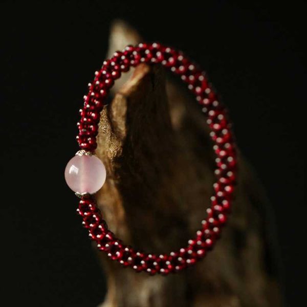 beaded, strands natural garnet bracelet with rose quartz amazonite red agate bead bangles for women handmade rope chain adjustable accessori, Black
beaded, strands natural garnet bracelet with rose quartz amazonite red agate bead bangles for women handmade rope chain adjustable accessori, Black
