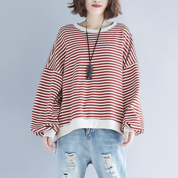 women's hoodies & sweatshirts autumn winter stripe female pullovers sweet loose lantern sleeve casual cotton mujer moletom feminino, Black
women's hoodies & sweatshirts autumn winter stripe female pullovers sweet loose lantern sleeve casual cotton mujer moletom feminino, Black