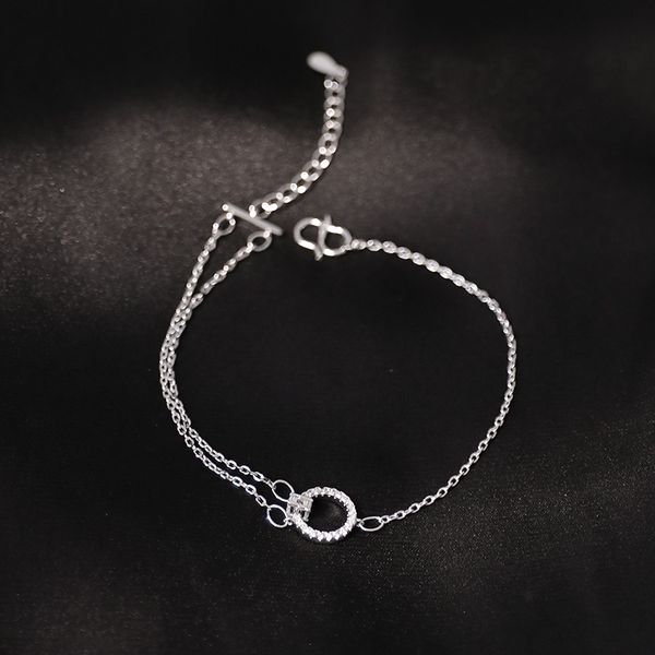 double layer shiny full cubic zircon round circle bracelet 925 sterling silver adjustable bracelet for women s-b327, Golden;silver
double layer shiny full cubic zircon round circle bracelet 925 sterling silver adjustable bracelet for women s-b327, Golden;silver