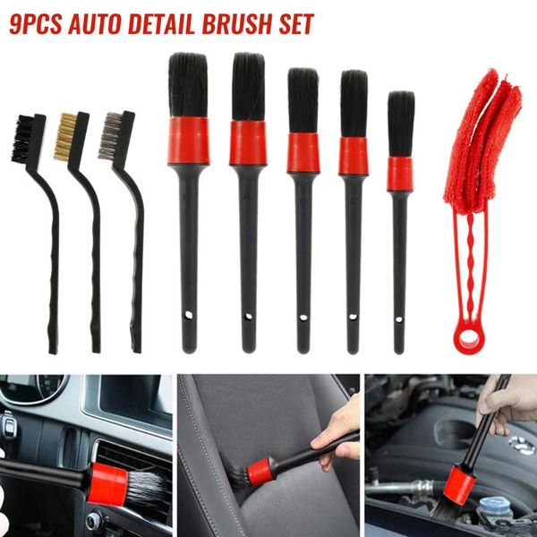 car sponge 9 pcs cleaning detailing brush set dirt dust clean for motorcycle interior exterior leather air vents
car sponge 9 pcs cleaning detailing brush set dirt dust clean for motorcycle interior exterior leather air vents