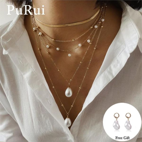 pendant necklaces bohemian layered necklace imitation pearl gold color chain choker for women fashion jewelry gift, Silver
pendant necklaces bohemian layered necklace imitation pearl gold color chain choker for women fashion jewelry gift, Silver
