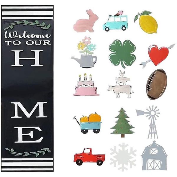 decorative flowers & wreaths welcome sign wooden hanging for front porch door decorations christmas,restaurant, home
decorative flowers & wreaths welcome sign wooden hanging for front porch door decorations christmas,restaurant, home