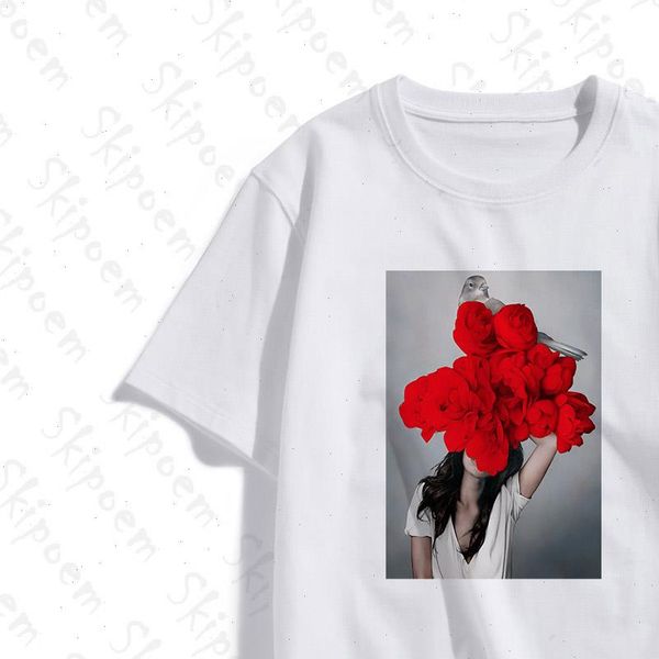 nordic womens t shirts art woman with flowers women gothic tumblr kawaii punk plus size cotton short sleeve shirt, White
nordic womens t shirts art woman with flowers women gothic tumblr kawaii punk plus size cotton short sleeve shirt, White