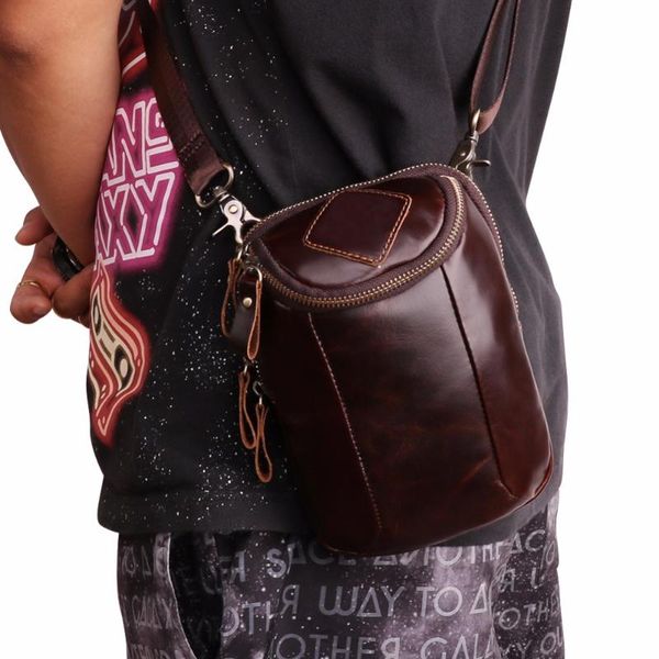 men genuine leather vintage waist bag crossbody messenger shoulder bags small travel money pack male
men genuine leather vintage waist bag crossbody messenger shoulder bags small travel money pack male