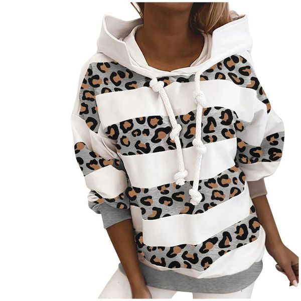 women's hoodies & sweatshirts winter women hooded leopard stripes print long-sleeved sweatshirt casual blouse pullover, Black
women's hoodies & sweatshirts winter women hooded leopard stripes print long-sleeved sweatshirt casual blouse pullover, Black