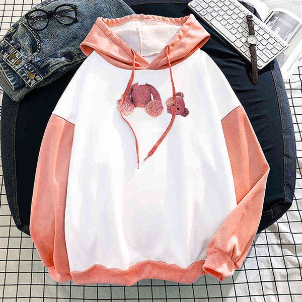 wxw white severed bear autumn and winter clothes 2021 color matching hoodie loose pullover lovers' printed casual style, Black
wxw white severed bear autumn and winter clothes 2021 color matching hoodie loose pullover lovers' printed casual style, Black