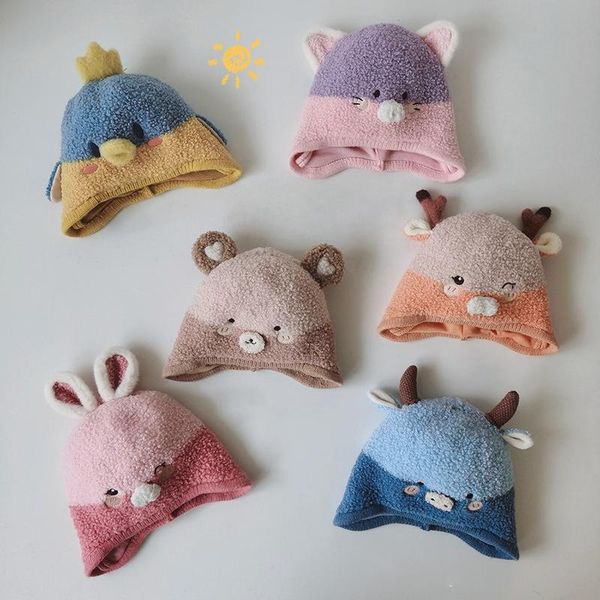 berets children's bomber hats winter style cartoon color cute matching ear protection leisure for baby boys girls dm1304, Blue;gray
berets children's bomber hats winter style cartoon color cute matching ear protection leisure for baby boys girls dm1304, Blue;gray