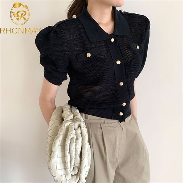 fashion elegant women's knitwear summer single breasted thin puff sleeve knitting sweater cardigan jacket outwear 210506, White
fashion elegant women's knitwear summer single breasted thin puff sleeve knitting sweater cardigan jacket outwear 210506, White
