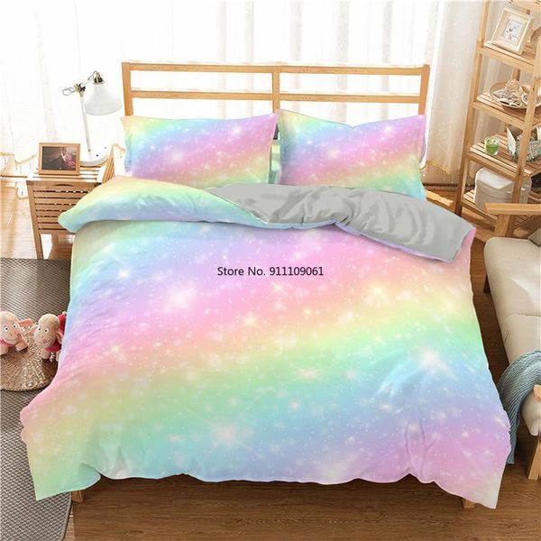 bedding sets 3d set rain bow printed twin king size colorful design duvet cover pillowcase for children's room decoration
bedding sets 3d set rain bow printed twin king size colorful design duvet cover pillowcase for children's room decoration