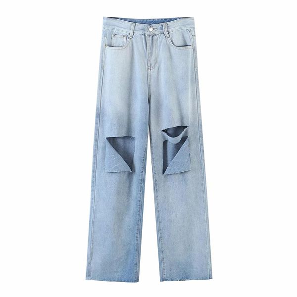 2011BBWM Woman Jeans High Waist Clothes Denim Clothing Blue Streetwear Vintage Quality 2021 Fashion Hole Harajuku Straight Pants, Light color
2011BBWM Woman Jeans High Waist Clothes Denim Clothing Blue Streetwear Vintage Quality 2021 Fashion Hole Harajuku Straight Pants, Light color