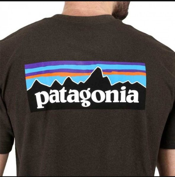

patagonia tee from designer brand summer men and women tee fashion short sleeve tshirt mens high quality, White;black