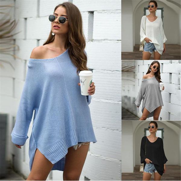 loose plus size batwing sleeve sweater solid color v-neck slit knit women spring autumn bottom long sweaters women's, White;black
loose plus size batwing sleeve sweater solid color v-neck slit knit women spring autumn bottom long sweaters women's, White;black