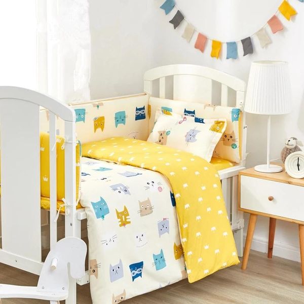 bedding sets baby set protective bumper cotton cartoon cat born duvet cover cot falt sheets crib pillowcase girl bed decorate
bedding sets baby set protective bumper cotton cartoon cat born duvet cover cot falt sheets crib pillowcase girl bed decorate