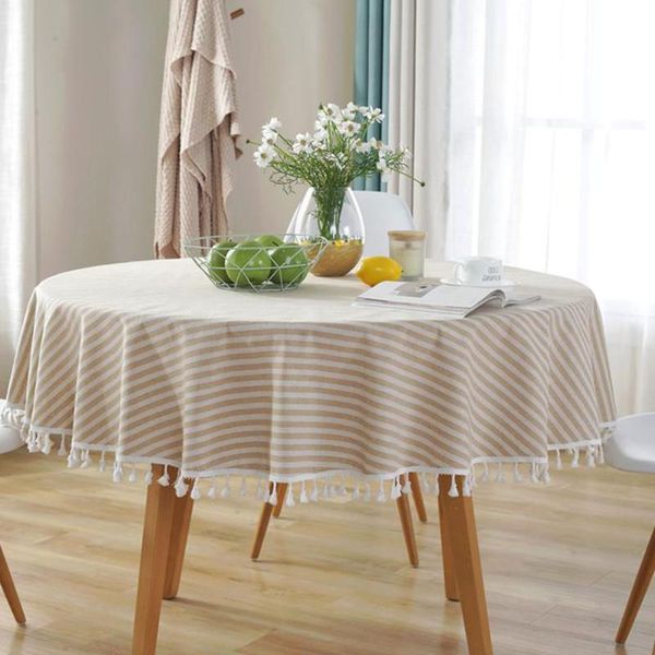 table cloth home decorative stripe tassel round dining cover cloths dust-proof tabledecoration beige red blue
table cloth home decorative stripe tassel round dining cover cloths dust-proof tabledecoration beige red blue