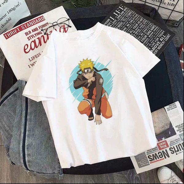 naruto harajuku anime akatsuki womens t shirt white loose casual summer vogue