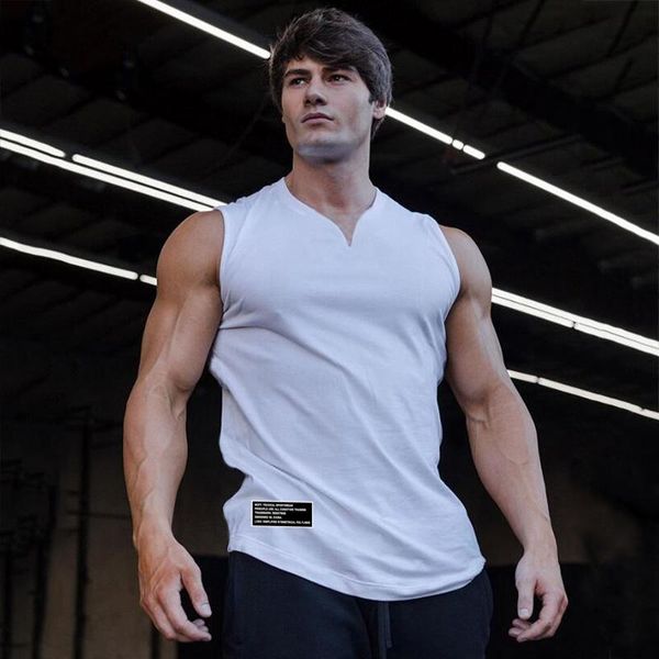 men' tank v-neck vest cotton summer pure breathable sports tight-fitting printed letters sleeveless waistcoat fitness, White;black
men' tank v-neck vest cotton summer pure breathable sports tight-fitting printed letters sleeveless waistcoat fitness, White;black