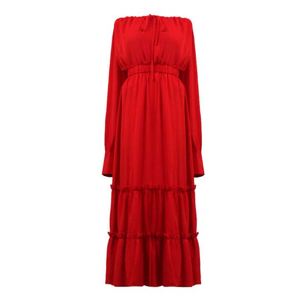 perhaps u red solid slash neck long sleeve maxi dress off the shoulder d1750 210529, Black;gray
perhaps u red solid slash neck long sleeve maxi dress off the shoulder d1750 210529, Black;gray