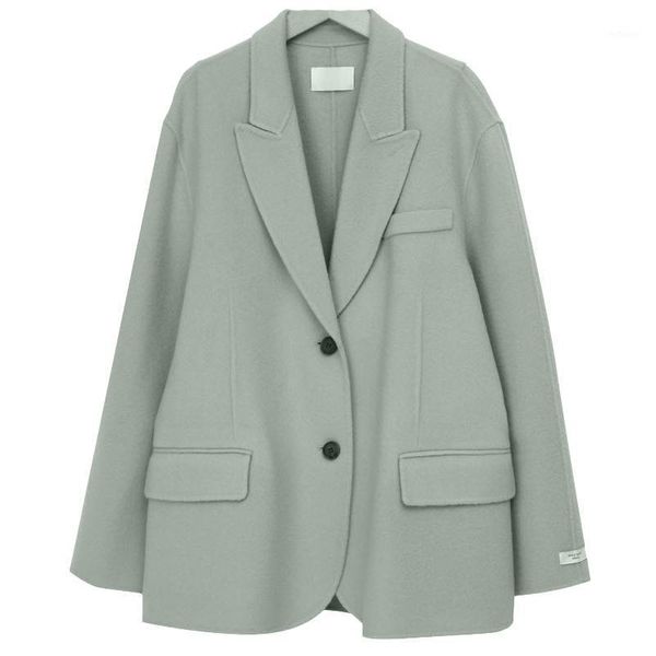 women's wool & blends ly varey lin autumn winter lady solid color long sleeve warm outwear women casual single breasted turn-down colla, Black
women's wool & blends ly varey lin autumn winter lady solid color long sleeve warm outwear women casual single breasted turn-down colla, Black