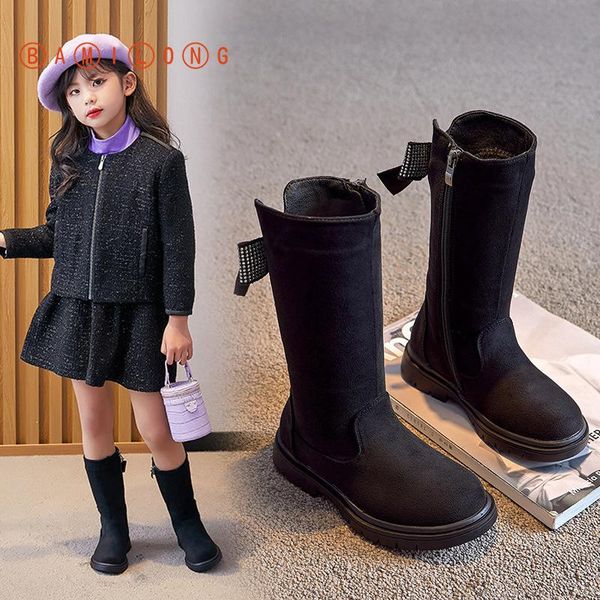 girl' boots 2021 autumn winter middle children' long snow bowknot plush cotton s514, Black;grey
girl' boots 2021 autumn winter middle children' long snow bowknot plush cotton s514, Black;grey