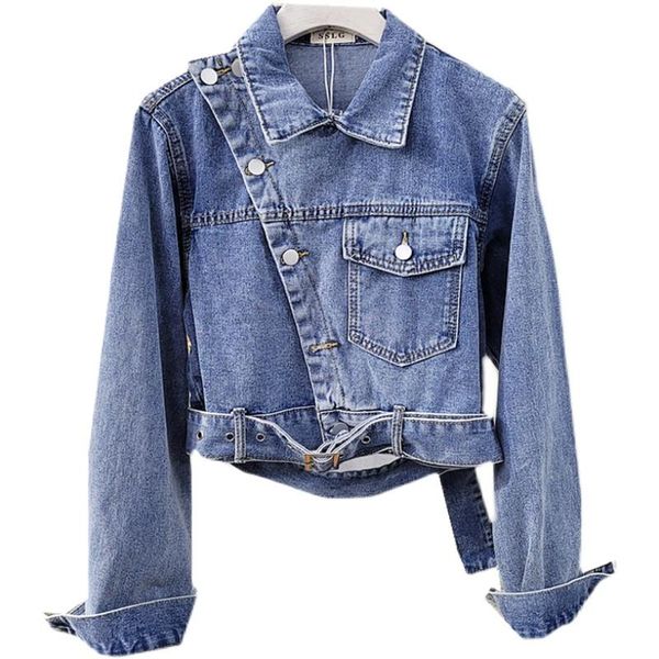women's jackets zcsmll 2021 spring and autumn korean fashion solid color slim long sleeve loose style denim femaleturn-down collar jack, Black;brown
women's jackets zcsmll 2021 spring and autumn korean fashion solid color slim long sleeve loose style denim femaleturn-down collar jack, Black;brown