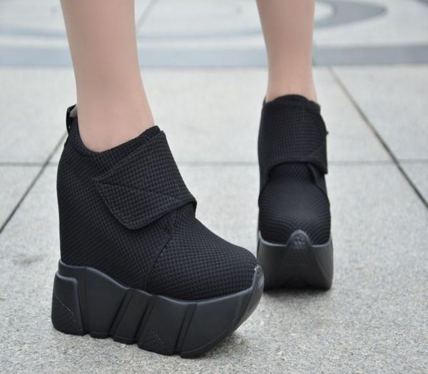 dress shoes 2021 thick-soled wedges women's korean version of the versatile high-heeled increased casual canvas 12 cm, Black
dress shoes 2021 thick-soled wedges women's korean version of the versatile high-heeled increased casual canvas 12 cm, Black