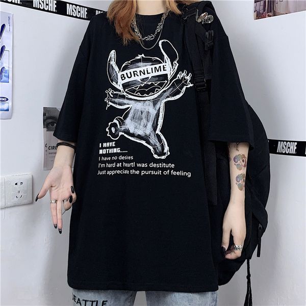 fashion t shirt for women dark series ins hip hop brand half sleeve loose bf harajuku style short summer, White
fashion t shirt for women dark series ins hip hop brand half sleeve loose bf harajuku style short summer, White