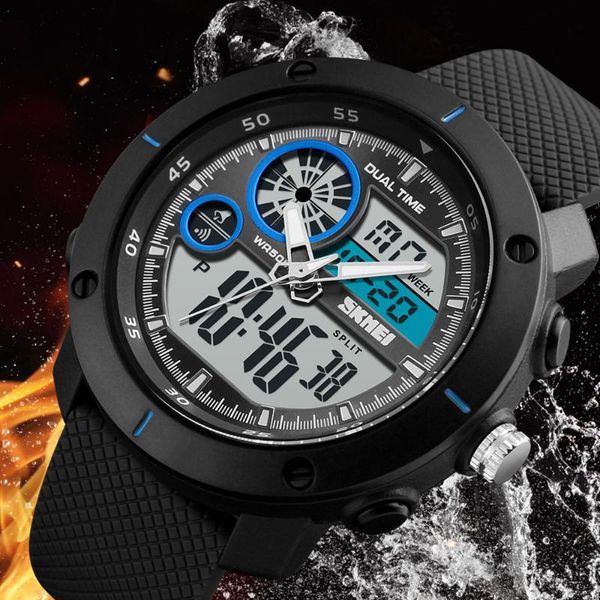 wristwatches skmei 2021 men's fashion sport watches men quartz analog date clock man military waterproof digital watch relogio masculin, Slivery;brown
wristwatches skmei 2021 men's fashion sport watches men quartz analog date clock man military waterproof digital watch relogio masculin, Slivery;brown