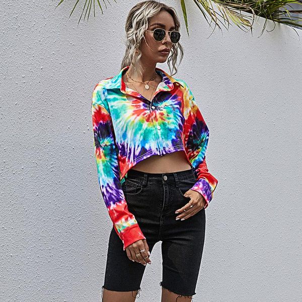 extra short jacket women fashion tie dye clothing full sleeve slim streetwear autumn coat female for 2021 women's jackets, Black;brown
extra short jacket women fashion tie dye clothing full sleeve slim streetwear autumn coat female for 2021 women's jackets, Black;brown