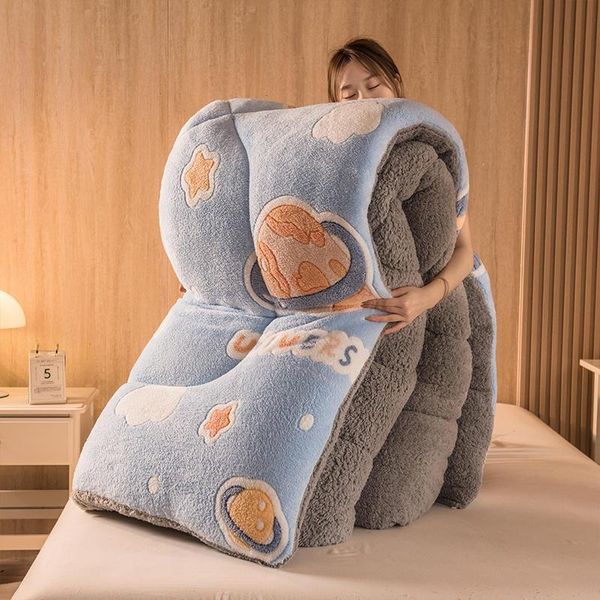 comforters & sets the flannel double-sided thickened skin-friendly quilt brings warm sleep for family in cold autumn and winter
comforters & sets the flannel double-sided thickened skin-friendly quilt brings warm sleep for family in cold autumn and winter