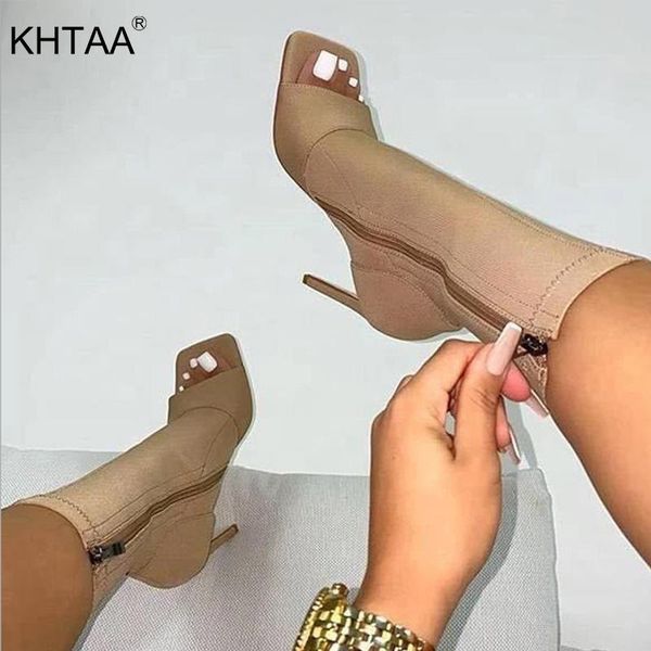 women's boots ladies supper thin high heels shoes peep toe ankle boot stilettos zipper fashion female, Black
women's boots ladies supper thin high heels shoes peep toe ankle boot stilettos zipper fashion female, Black
