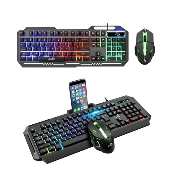 keyboard mouse combos gaming backlight wired usb mechanical feel gamer rgb 104keys for tablet deskcomputer with phone holder
keyboard mouse combos gaming backlight wired usb mechanical feel gamer rgb 104keys for tablet deskcomputer with phone holder