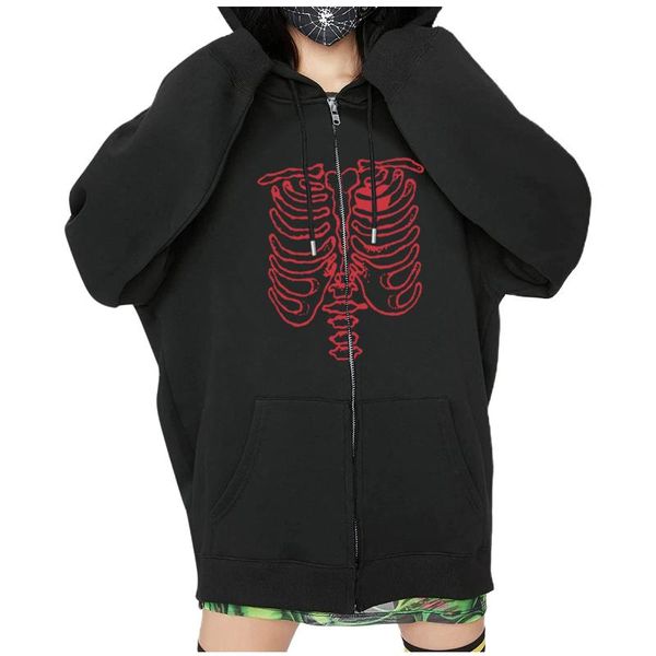 women's jackets y2k aesthetic women hip hop hoodies coat graphic skull skeleton hooded hip-hop zipper sweatshirt autumn punk streetwear, Black;brown
women's jackets y2k aesthetic women hip hop hoodies coat graphic skull skeleton hooded hip-hop zipper sweatshirt autumn punk streetwear, Black;brown