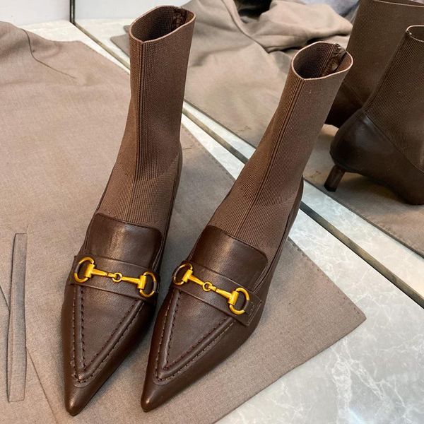 boots fashion women lady black brown stretch fabric poined toes square heel high heels shoes ankle short pumps
boots fashion women lady black brown stretch fabric poined toes square heel high heels shoes ankle short pumps