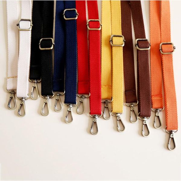bag parts & accessories handbag straps for crossbody adjustable belt canvas shoulder, Black